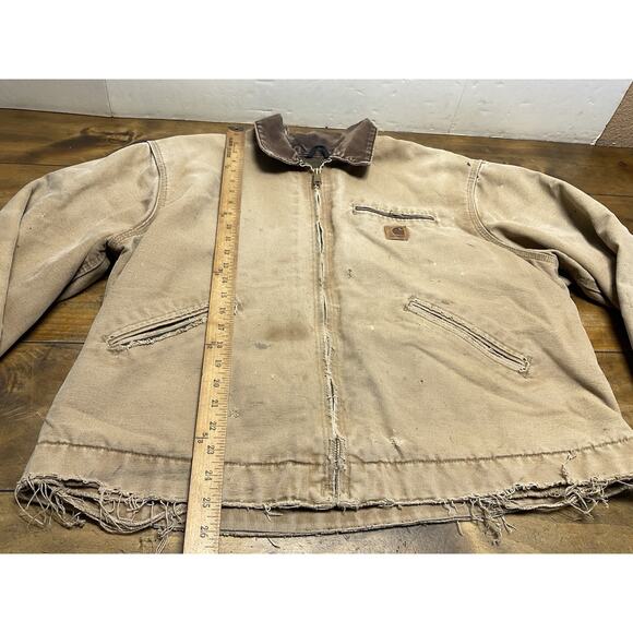 Vintage Y2K Carhartt J97 CML Detroit Canvas Work Jacket XL Distressed - Picture 8 of 16